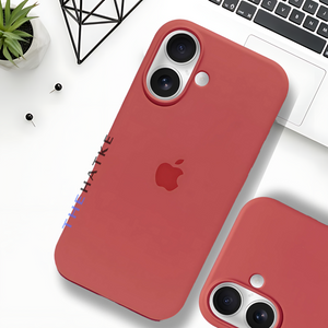 Light Red Original Silicone case for Apple iphone 16