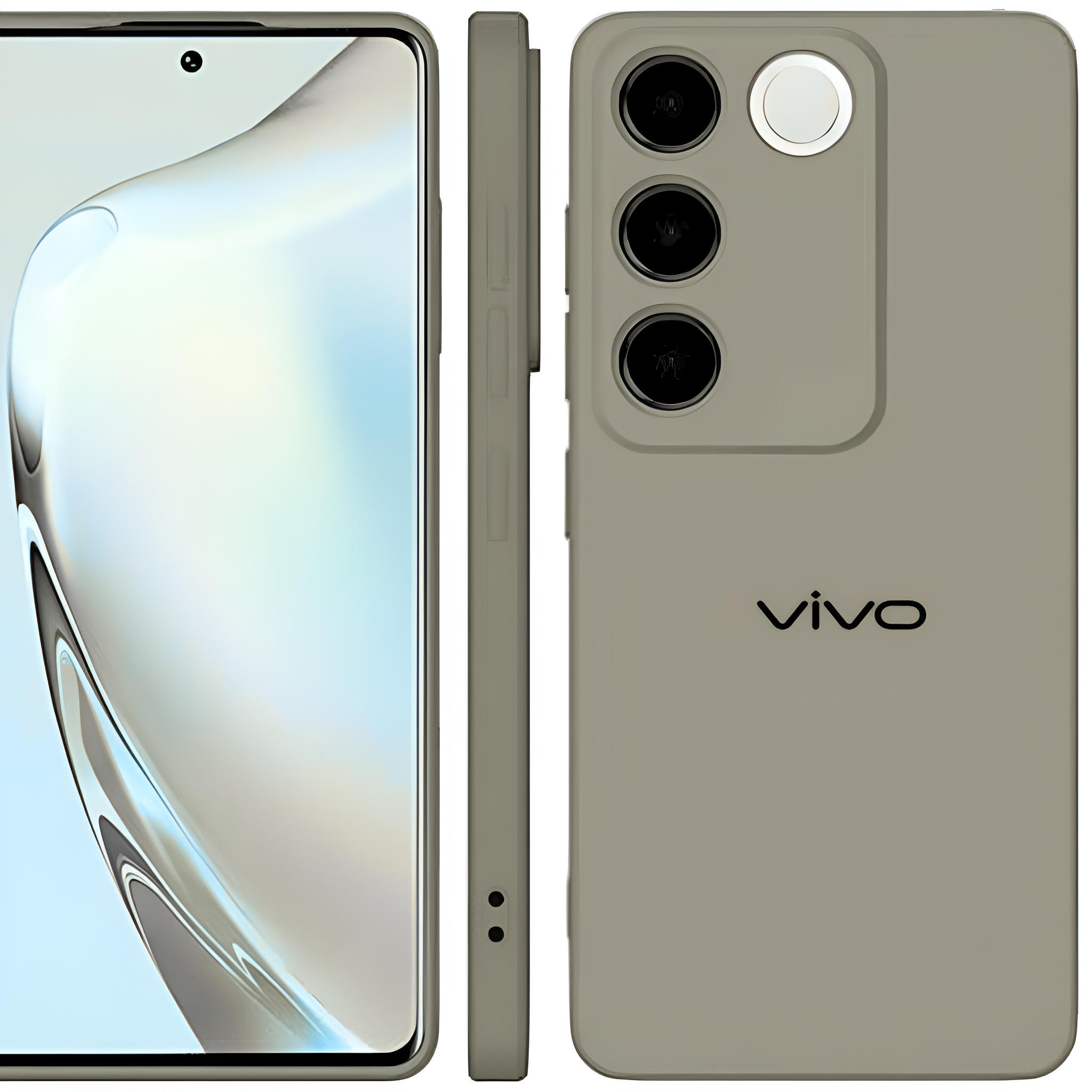 Brown Camera Original Silicone case for Vivo V27