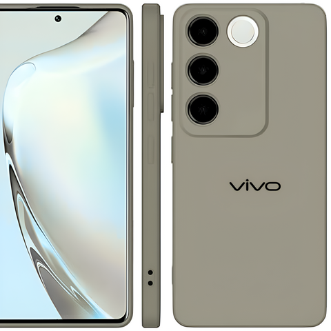 Brown Camera Original Silicone case for Vivo V27 Pro