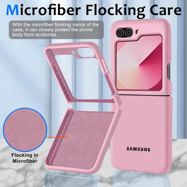 Pink Original Silicone case for Samsung Galaxy Z FLIP 6