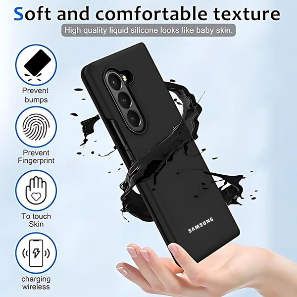 Black Original Silicone case for Samsung Z Fold 6 5G