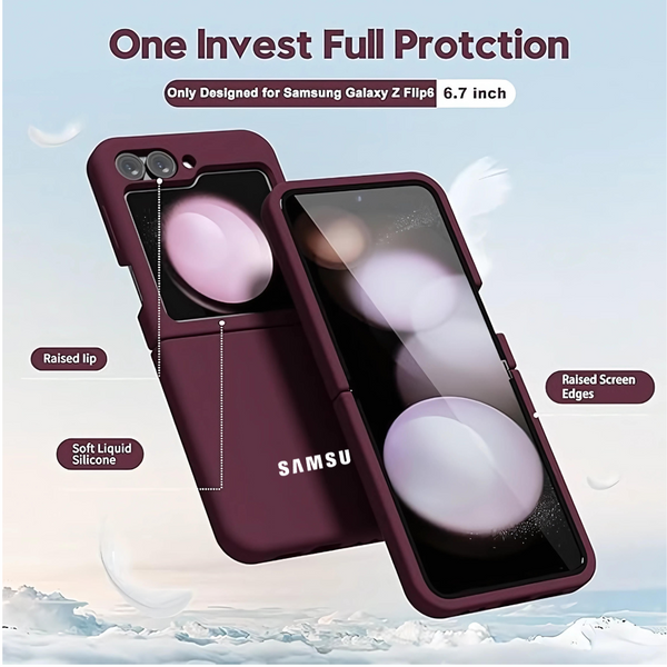 Mehroon Original Silicone case for Samsung Galaxy Z FLIP 6