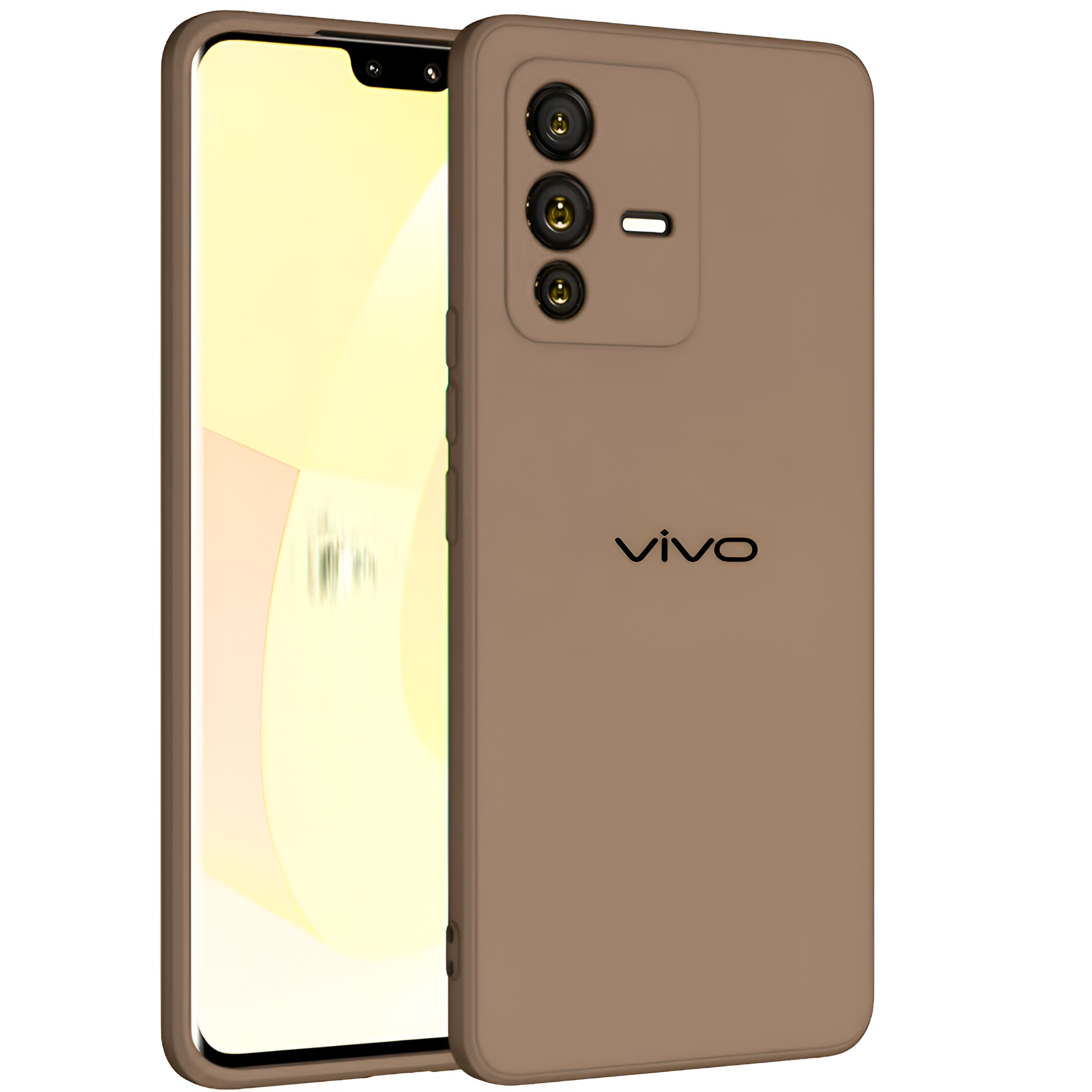 Brown Camera Original Silicone case for Vivo V23