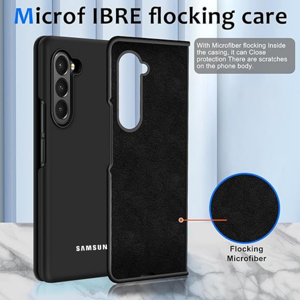 Black Original Silicone case for Samsung Z Fold 6 5G