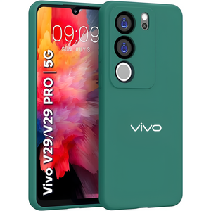 Dark Green Camera Original Silicone case for Vivo V29 Pro