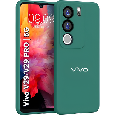 Dark Green Camera Original Silicone case for Vivo V29