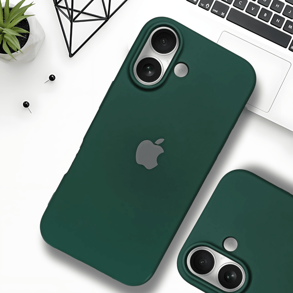 Dark Green Original Silicone case for Apple iphone 18