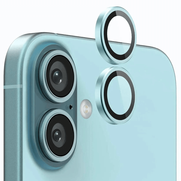 Sea Green Metallic camera ring lens guard for Apple iphone 17