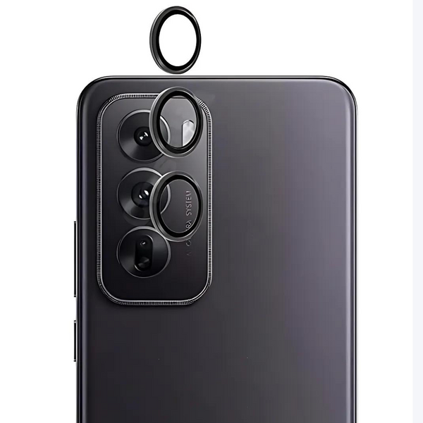 Black Metallic camera ring lens guard for Oppo Reno 12