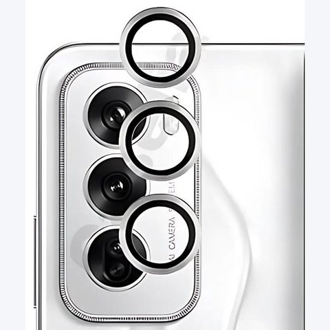 Silver Metallic camera ring lens guard for Oppo Reno 12 Pro