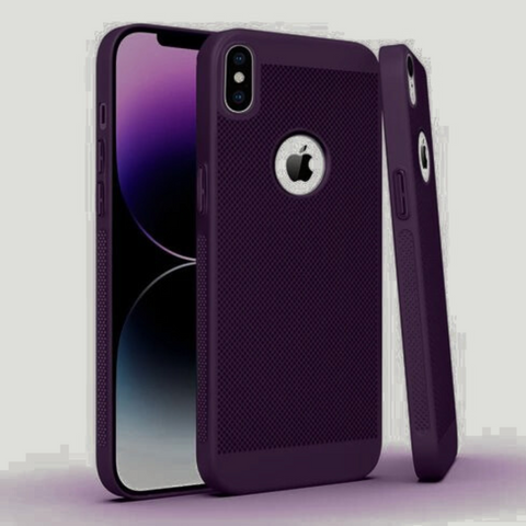 BREATHING DEEP PURPLE Silicone Case for Apple Iphone Xs