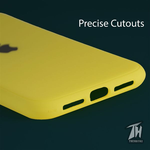 Yellow Bumper Silicone Case for Apple iphone 14