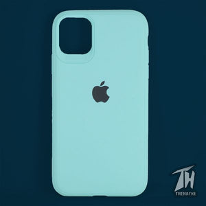 Light Blue Bumper Silicone Case for Apple iphone 12 Pro