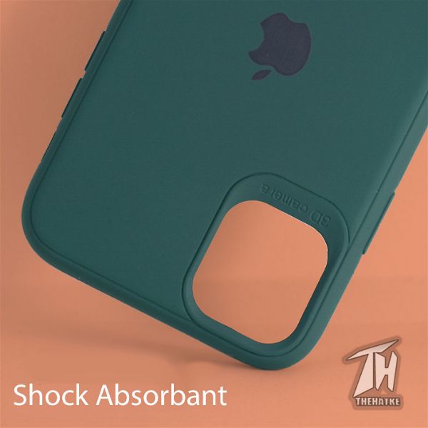 Dark Green Bumper Silicone Case for Apple iphone 12 Pro