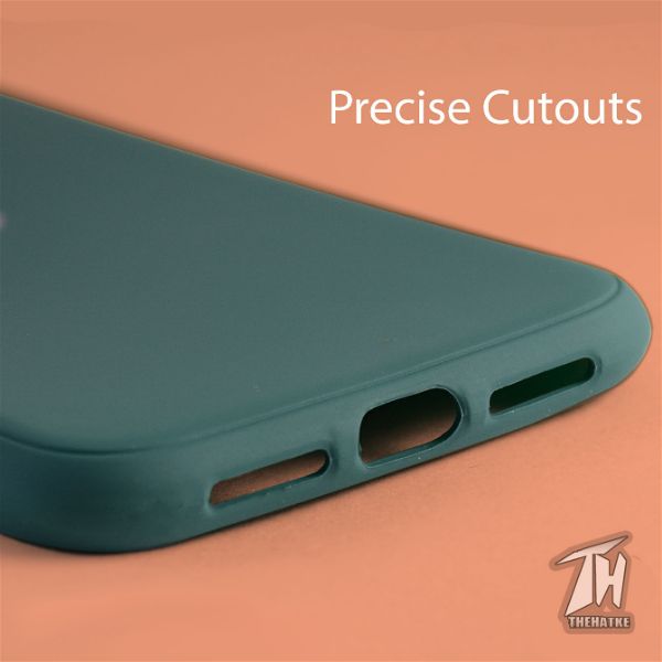 Dark Green Silicone Case for Apple iphone 12