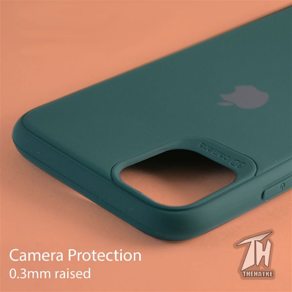 Dark Green Bumper Silicone Case for Apple iphone 12 Pro