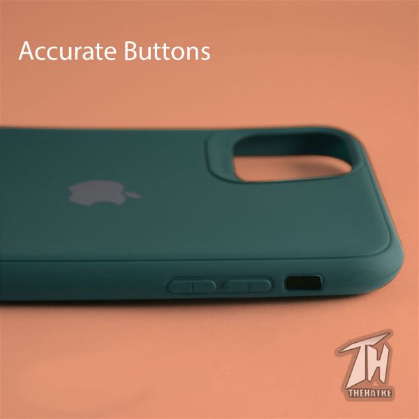 Dark Green Silicone Case for Apple iphone 12