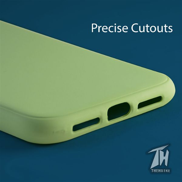 Light Green Bumper Silicone Case for Apple iphone 11