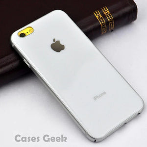 White Border mirror Silicone case for Apple iphone 7 plus