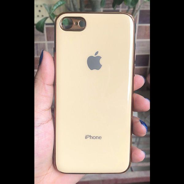 Golden border Silicone Case for Apple iphone 7