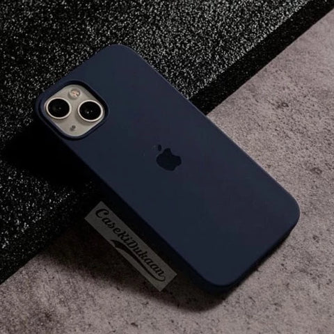 Dark Blue Original Silicone case for Apple iphone 14