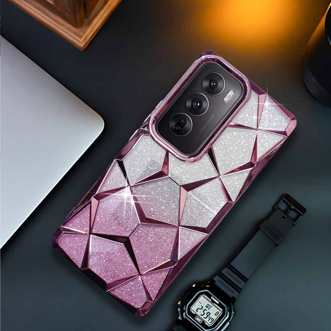 Dazzle Pink Silicone case for Oppo Reno 12