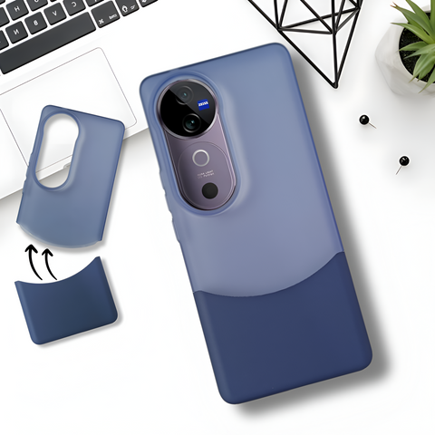 Blue Detach Matte Case for Vivo V40