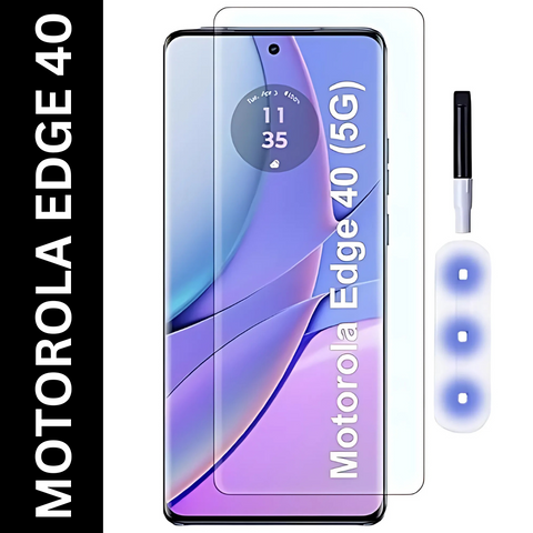 Premium UV Tempered Glass Screen Protector For Motorola Edge 40 5g