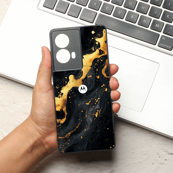 Black Gold Blaze MB case for Motorola G96