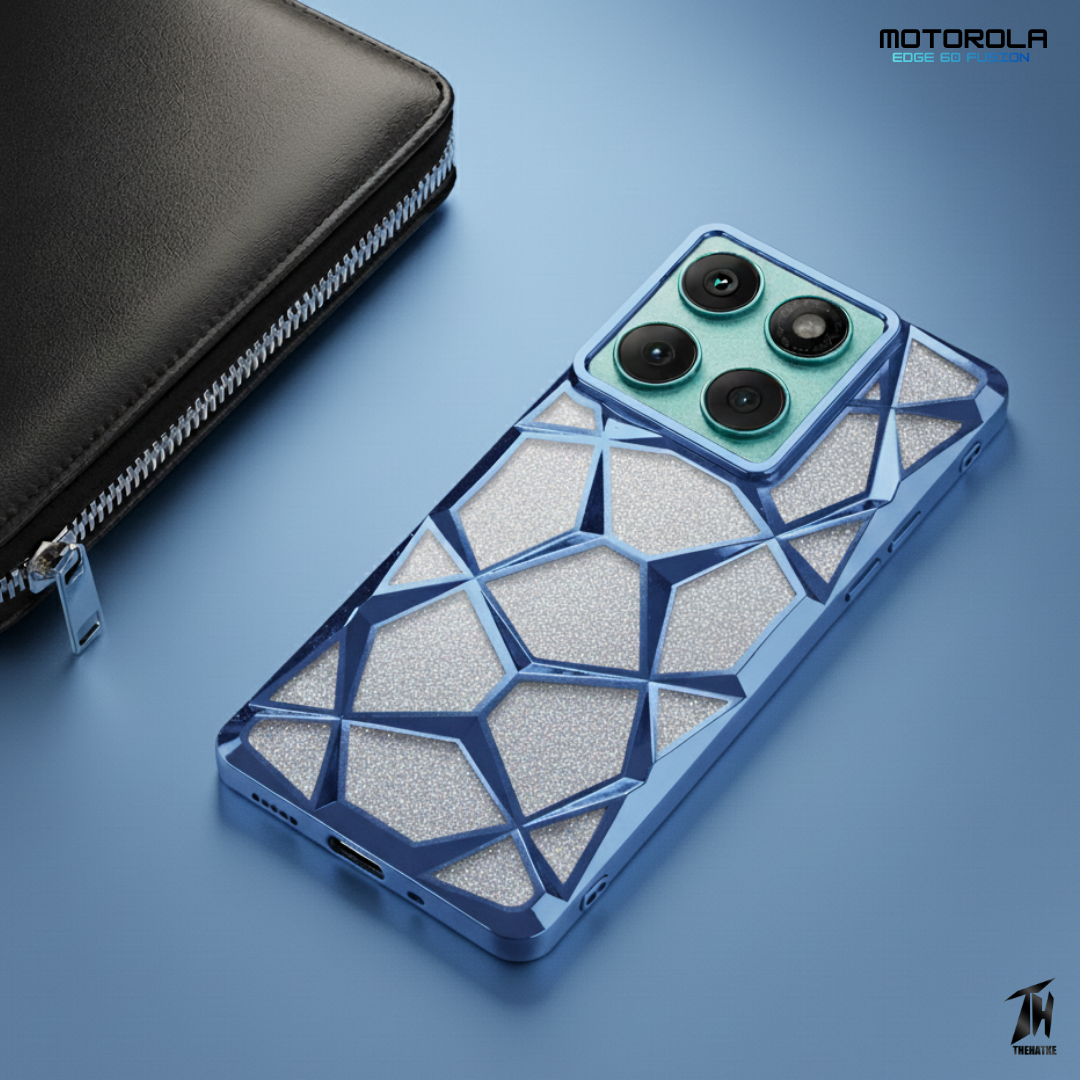 Dazzle Blue Silicone case for Motorola Edge 60 Fusion
