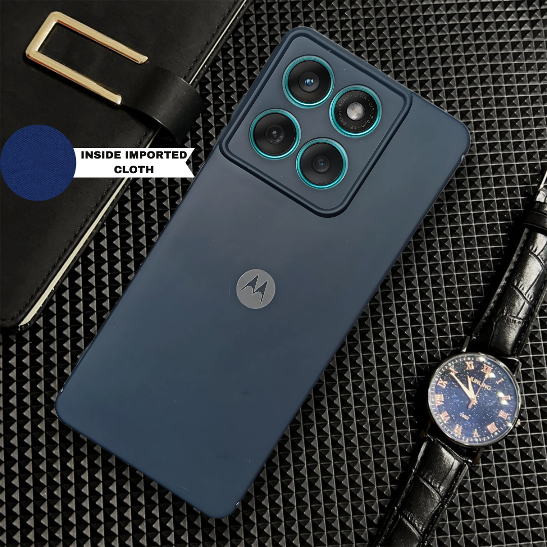 Dark Blue Camera Original Silicone case for Motorola Edge 60 Fusion