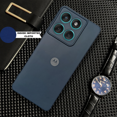 Dark Blue Camera Original Silicone case for Motorola Edge 60 Fusion