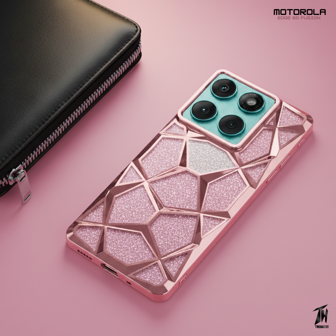 Dazzle Pink Silicone case for Motorola Edge 60 Fusion