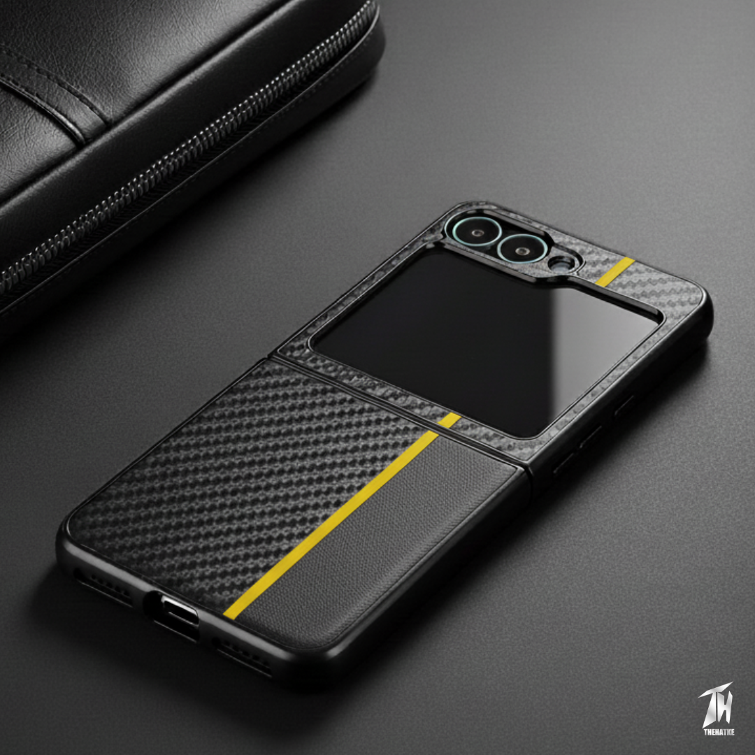 Carbon Yellow Silicone case for Samsung Galaxy Z FLIP 6
