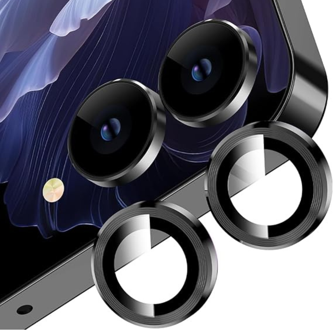 Black Metallic camera ring lens guard for Samsung Galaxy Z Flip 7