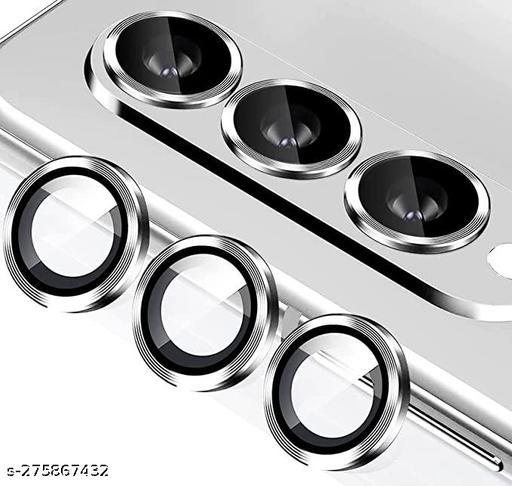 Silver camera ring lens guard for Samsung Galaxy Z Fold 3