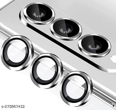 Silver camera ring lens guard for Samsung Galaxy Z Fold 3