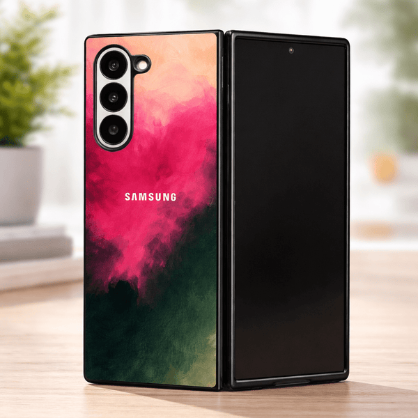 Roseate oil Paint (MB) silicone Case for Samsung Z Fold 6 5G