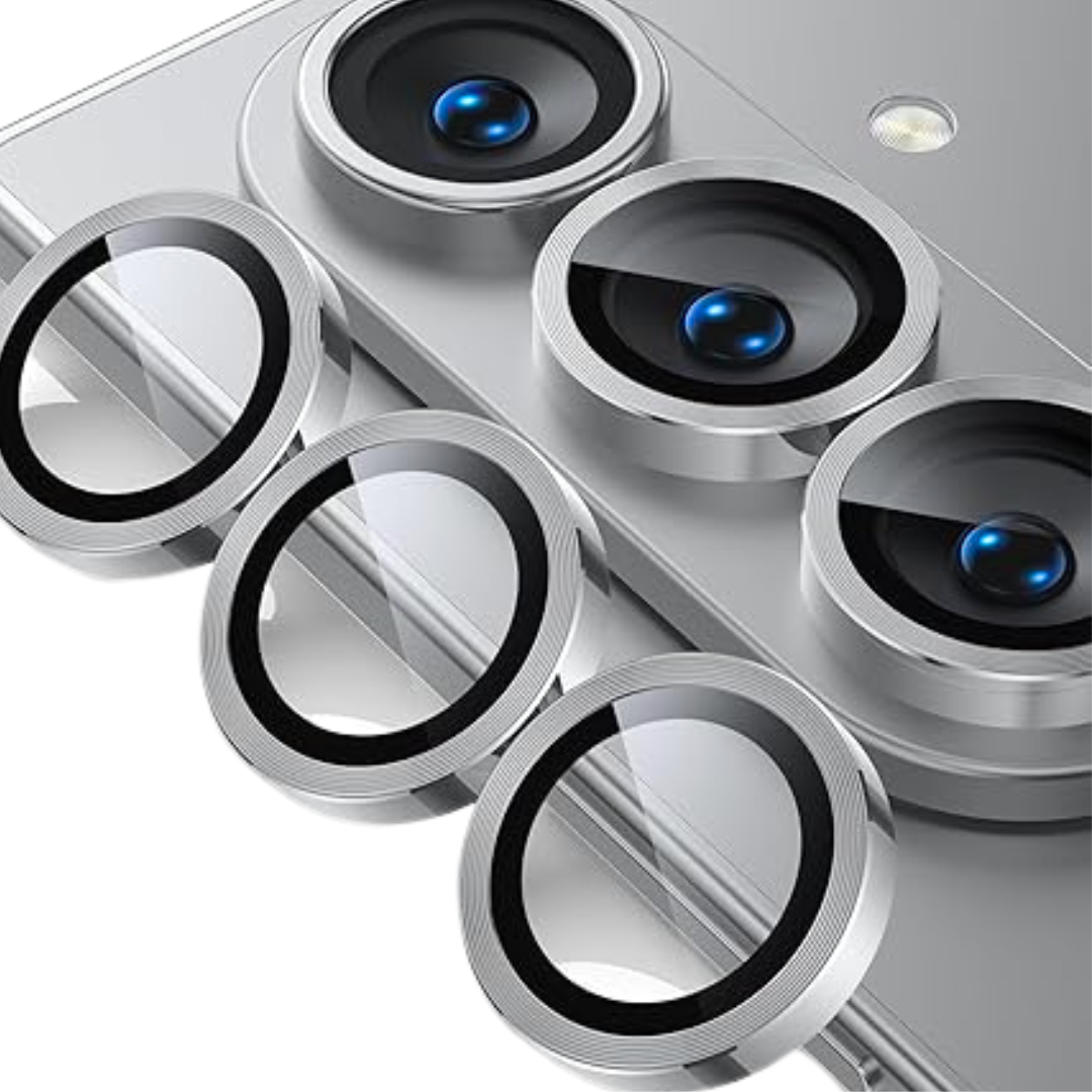 Silver camera ring lens guard for Samsung Galaxy Z Fold 7