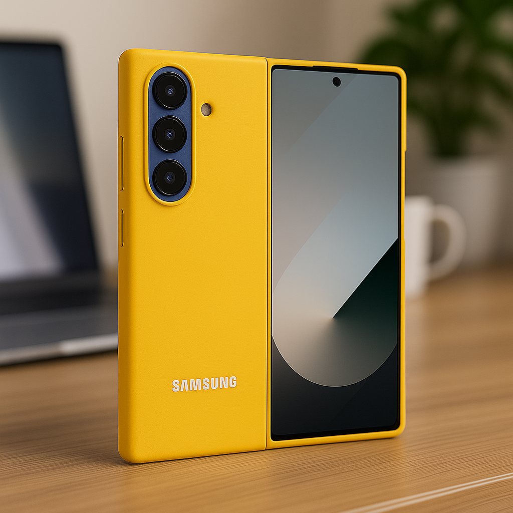 Yellow Original Silicone case for Samsung Z Fold 7 5G