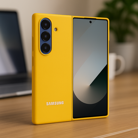 Yellow Original Silicone case for Samsung Z Fold 7 5G