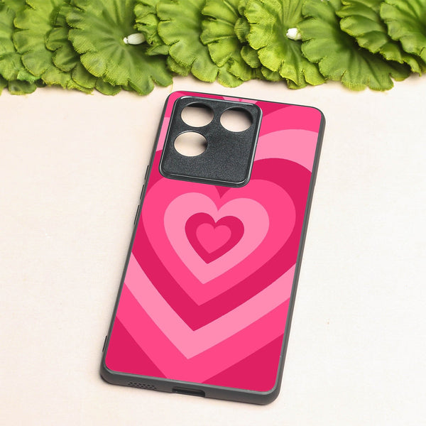 Retro Love metal back case for Vivo T2 Pro