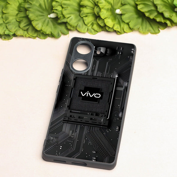 Microchip metal back case for Vivo V29e