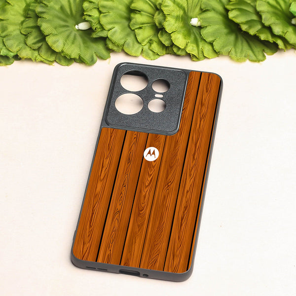 WoodCraft Touch metal back case for Motorola Edge 50 Pro