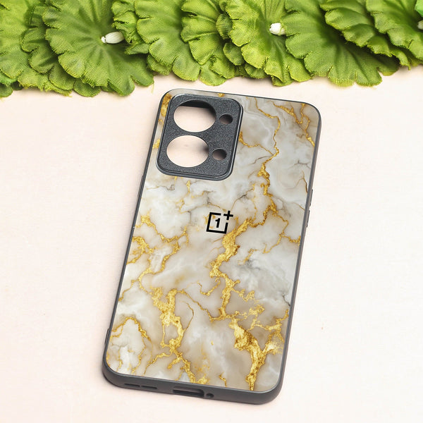 Gold Vein Glory metal back case for Oneplus Nord 2T