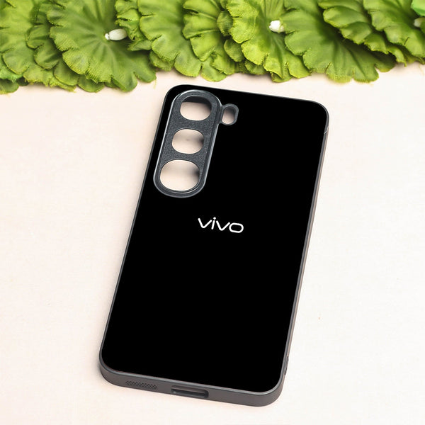 Black metal back case for Vivo V40 Lite