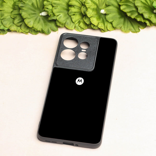 Black metal back case for Motorola Edge 50 Pro