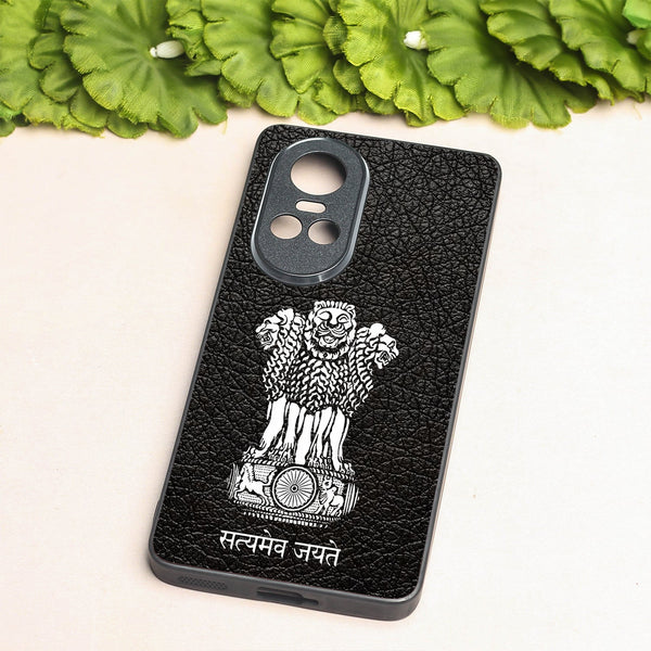 Black Satyamev Jayate metal back case for Oppo Reno 10