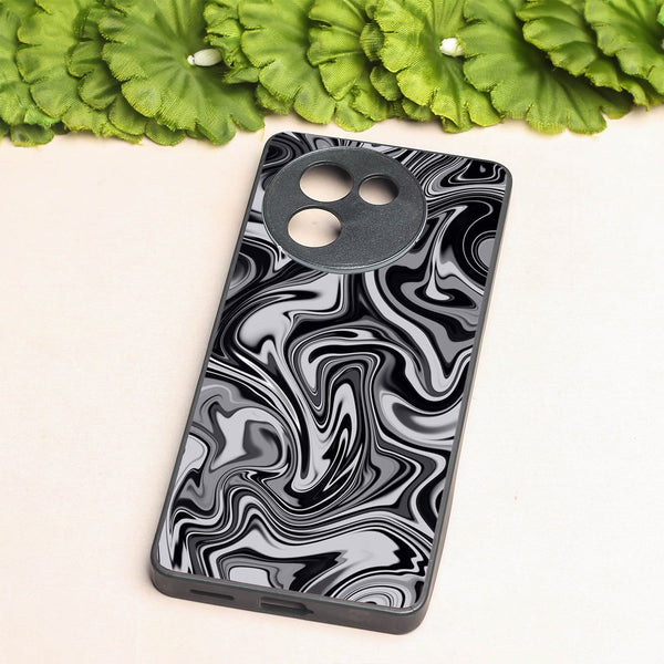Blackout Marble metal back case for Vivo Y200i