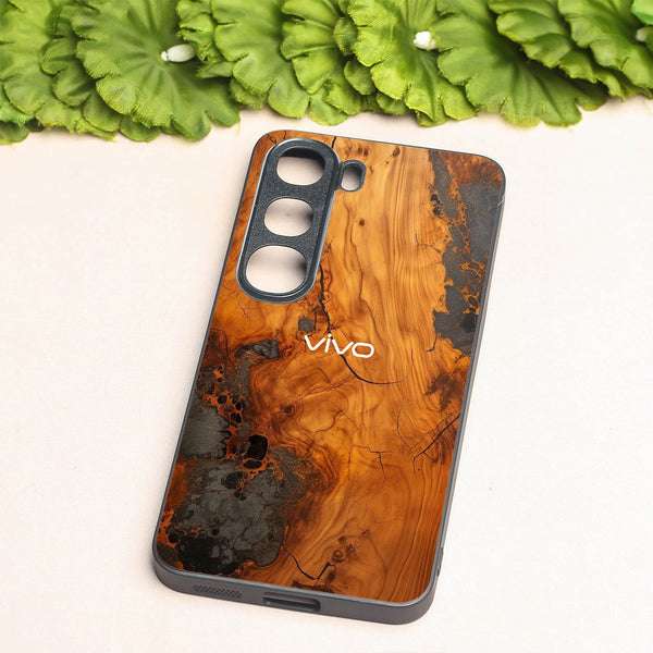 Lava Oak metal back case for Vivo V40 Lite